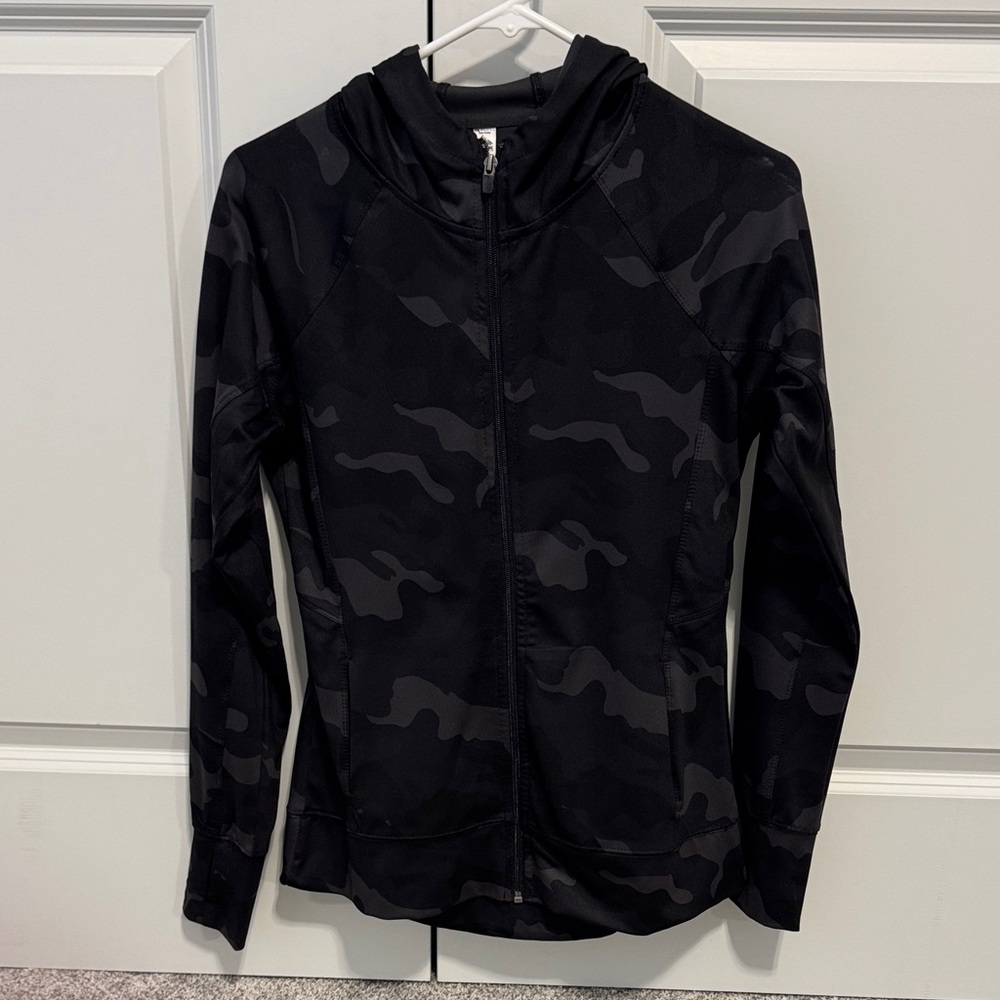 RBX Black Camo Zip-Up Hoodie size small